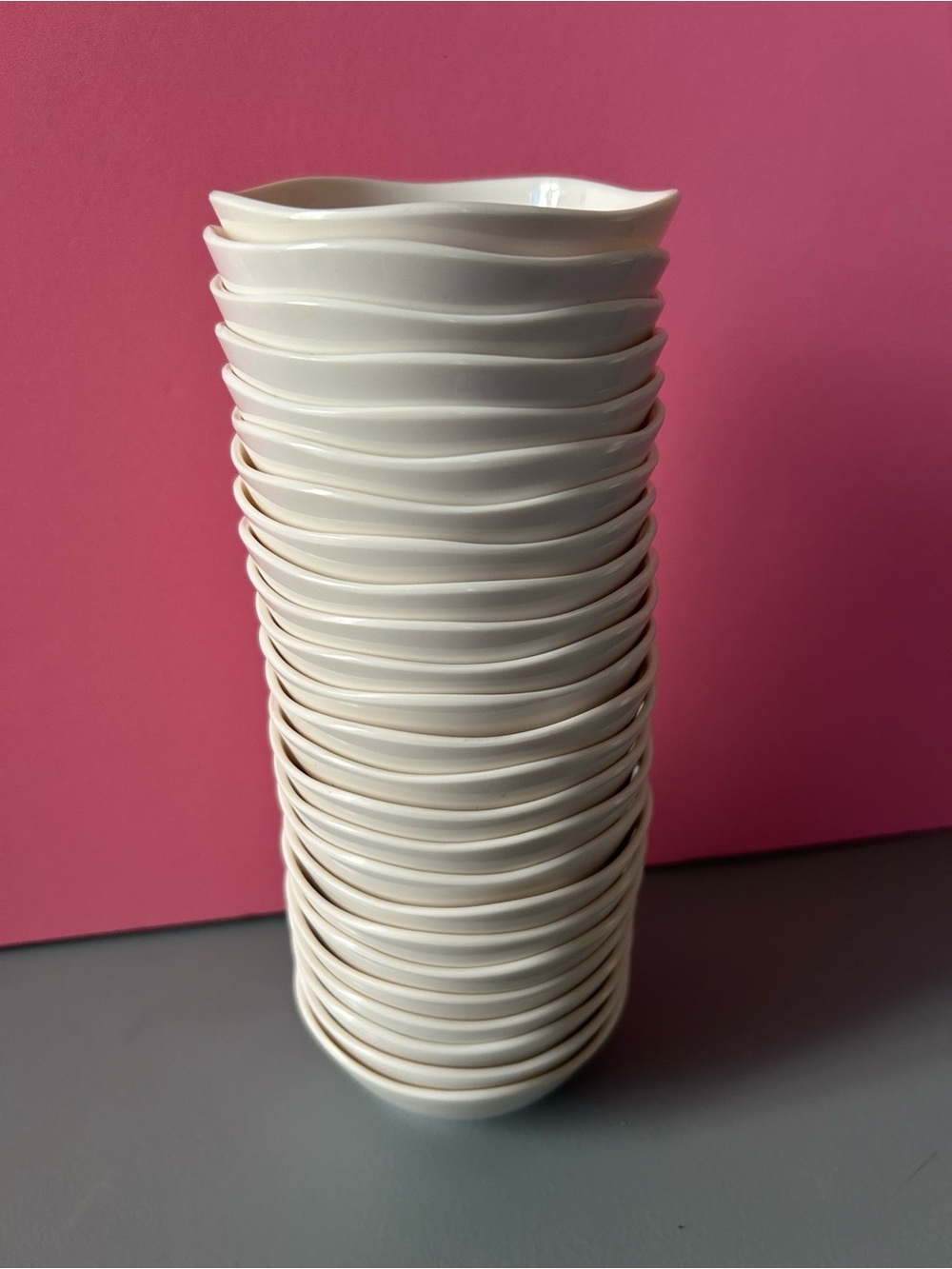 Porcelain Floral Ramekin - White with Multicolor Flower Design - Picture 2 of 6